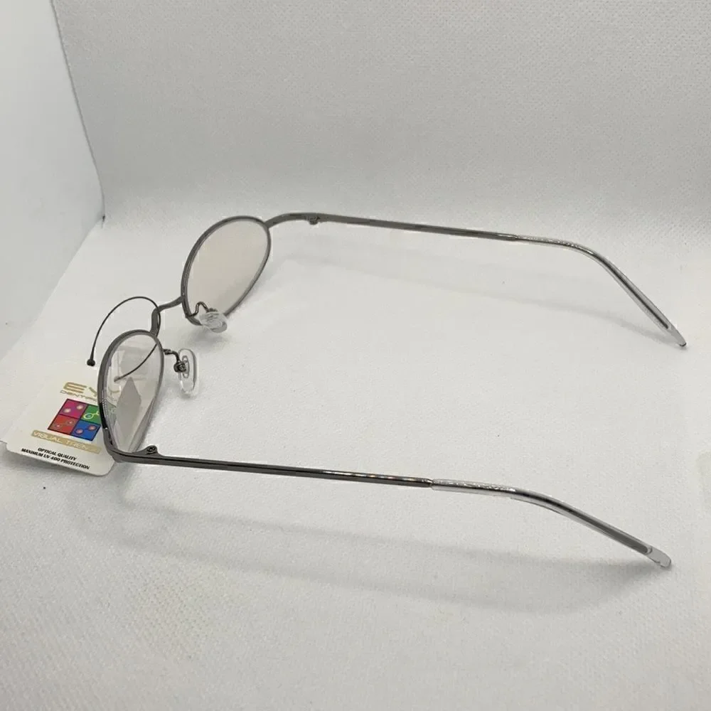 Eyedentification Round Clear Lens Sunglasses